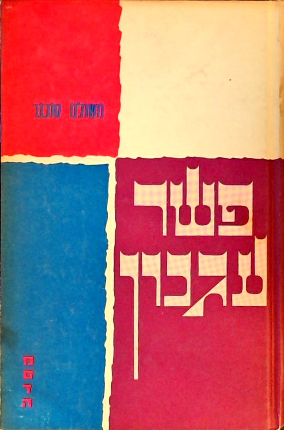 פשר עגנון (כריכה קשה)