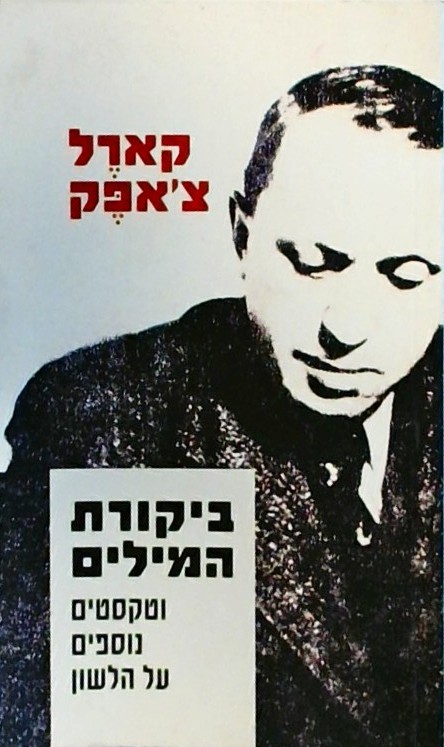 ביקורת המילים וטקסטים נוספים על הלשון